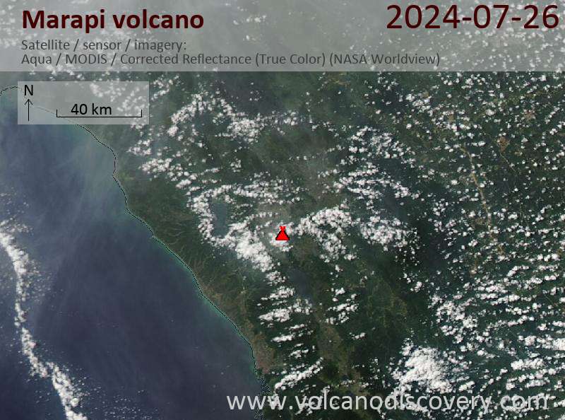 Marapi Volcano Volcanic Ash Advisory: VA OBS TO FL180 MOV SW OBS VA DTG: 27/0200Z to 18000 ft (5500 m)