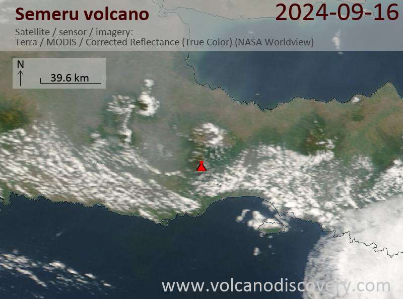 Semeru Volcano Volcanic Ash Advisory: VA TO FL140, LAST REPORTED AT 16/1220Z EST VA DTG: 16/1240Z to 14000 ft (4300 m)