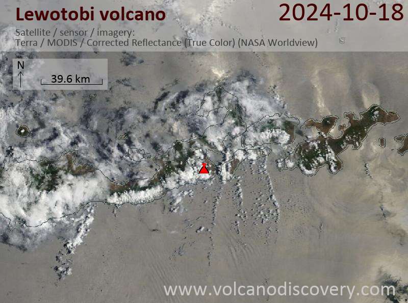 Lewotobi Volcano Volcanic Ash Advisory: VA TO FL090 LAST REPORTED AT 17/2154Z EST VA DTG: 18/0350Z to 9000 ft (2700 m)