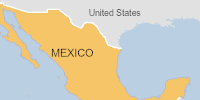 Green flood alert in Mexico