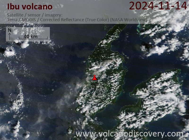 Ibu Volcano Volcanic Ash Advisory: VA TO FL140 REPORTED FM GND AT 14/0522Z EST VA DTG: 14/1000Z to 14000 ft (4300 m)