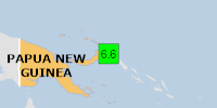 Green earthquake alert (Magnitude 6.6M, Depth:51.891km) in Papua New Guinea 15/11/2024 05:28 UTC, 20 thousand in 100km.