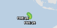 Green alert for tropical cyclone FIVE-24. Population affected by Category 1 (120 km/h) wind speeds or higher is 0  (545 in Tropical Storm).