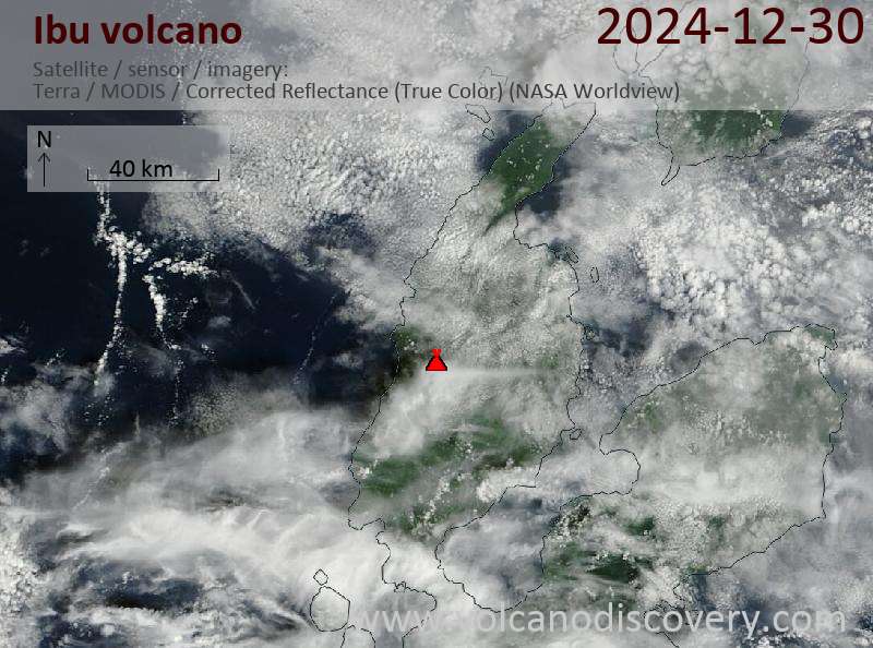 Ibu Volcano Volcanic Ash Advisory: VA TO FL060 OBS AT 30/1003Z MOV SE EST VA DTG: 30/1300Z to 6000 ft (1800 m)