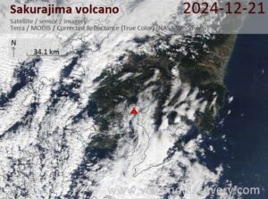 Sakurajima Volcano Volcanic Ash Advisory: EXPLODED AT 20241221/1529Z FL060 EXTD SE OBS VA DTG: 21/1530Z