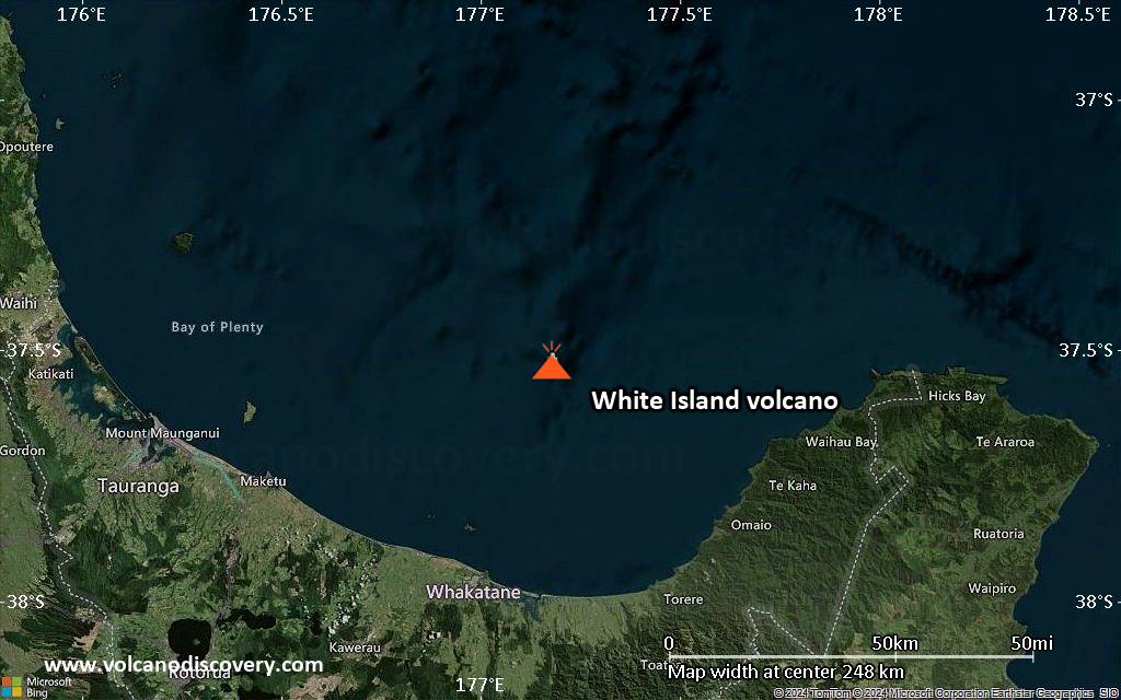 White Island Volcano Volcanic Ash Advisory: ERUPTION AT 20250112/2040Z ONGOING LOW LEVEL ERUPTION to 2000 ft (600 m)