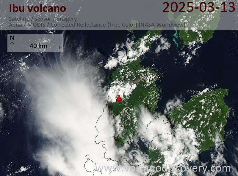 Ibu Volcano Volcanic Ash Advisory: VA TO FL070 LAST REPORTED AT 13/0100Z EST VA DTG: 13/1600Z to 7000 ft (2100 m)