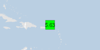 Green earthquake alert (Magnitude 5.63M, Depth:20km) in British Virgin Is. 04/05/2025 06:58 UTC, 80 thousand in 100km.