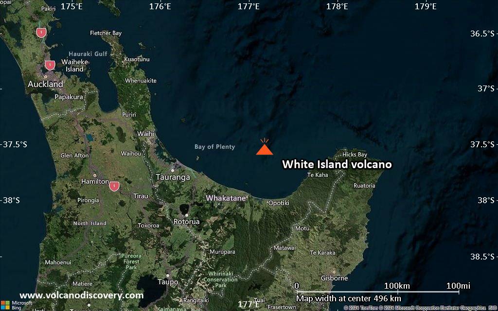 White Island Volcano Volcanic Ash Advisory: ERUPTION AT 20250503/0040Z CONTINUOUS LOW LEVEL ERUPTION to 3000 ft (900 m)
