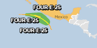 Green alert for tropical cyclone FOUR-E-25. Population affected by Category 1 (120 km/h) wind speeds or higher is 0  (0 in Tropical Storm).