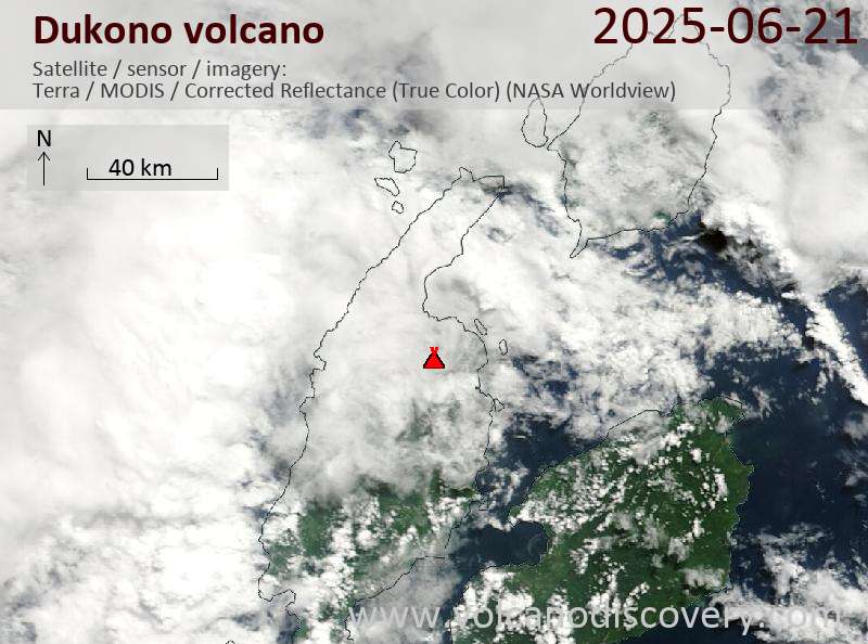 Dukono Volcano Volcanic Ash Advisory: VA TO FL080 LAST REPORTED AT 21/0906Z EST VA DTG: 21/1020Z to 8000 ft (2400 m)
