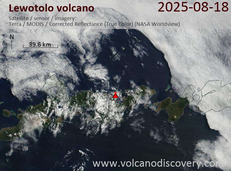Lewotolo Volcano Volcanic Ash Advisory: VA TO FL070 REPORTED AT 18/0856Z EST VA DTG: 19/0050Z to 7000 ft (2100 m)