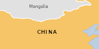 Green flood alert in China