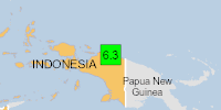 Green earthquake alert (Magnitude 6.3M, Depth:10km) in Indonesia 12/08/2025 08:24 UTC, 9 thousand (in MMI>=VII).