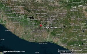 Fuego Volcano Volcanic Ash Advisory: NEW VA EMS OBS  to 15000 ft (4600 m)
