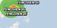 Orange alert for tropical cyclone FENGSHEN-25. Population affected by Category 1 (120 km/h) wind speeds or higher is 0  (196.601 million in Tropical Storm).
