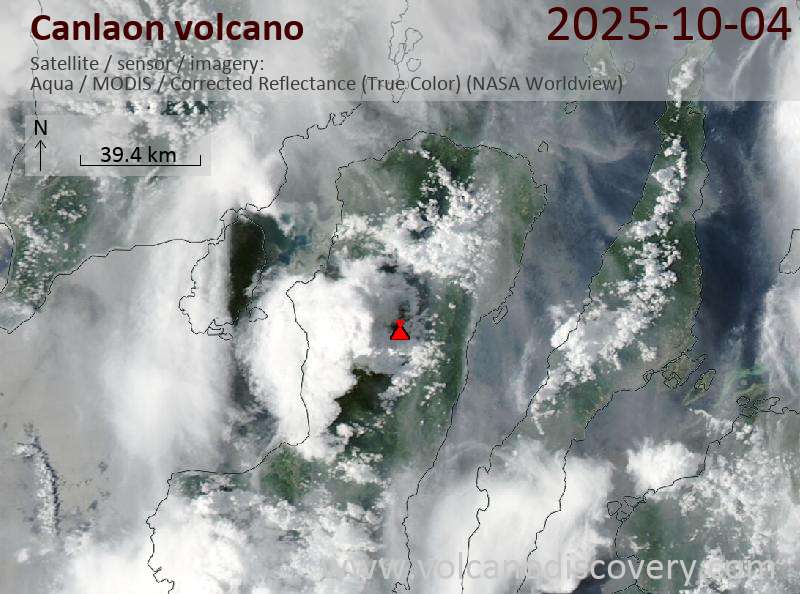 Canlaon Volcano Volcanic Ash Advisory: ERUPTION AT 20251005/0026Z FL100 EXTD SW REPORTED OBS VA DTG: 05/0020Z