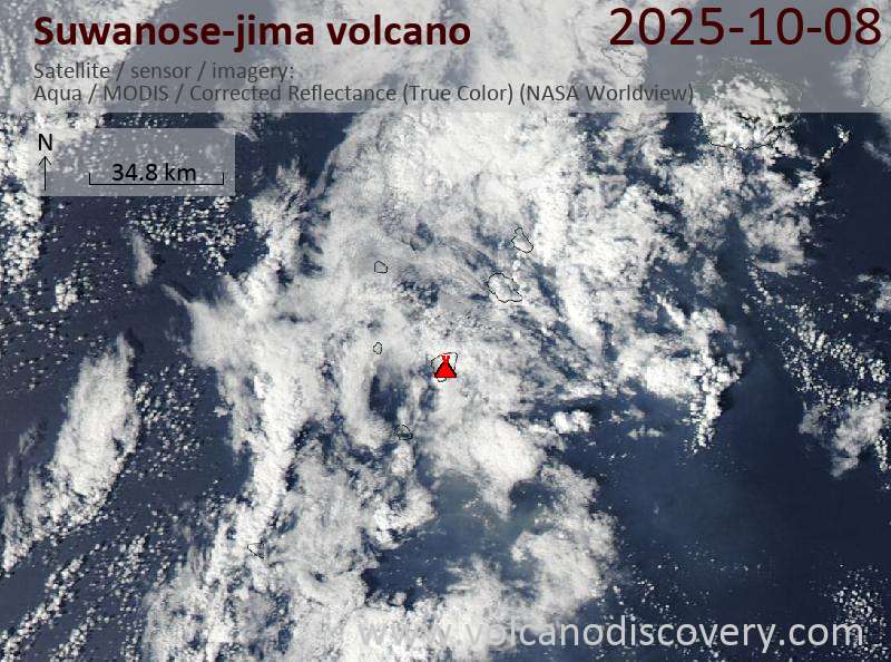 Suwanose-jima Volcano Volcanic Ash Advisory: ERUPTED AT 20251008/1220Z FL060 EXTD W OBS VA DTG: 08/1210Z