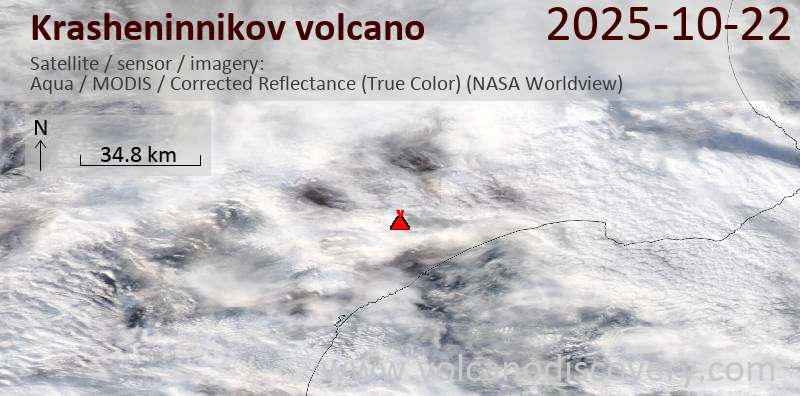 Krasheninnikov Volcano Volcanic Ash Advisory: VA EMISSIONS CONTINUING OBS VA DTG: 22/2320Z to 11000 ft (3400 m)