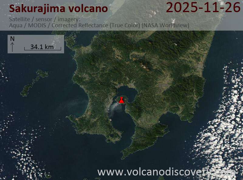 Sakurajima Volcano Volcanic Ash Advisory: EXPLODED AT 20251126/1723Z OVER FL070 STNR OBS VA DTG: 26/1720Z