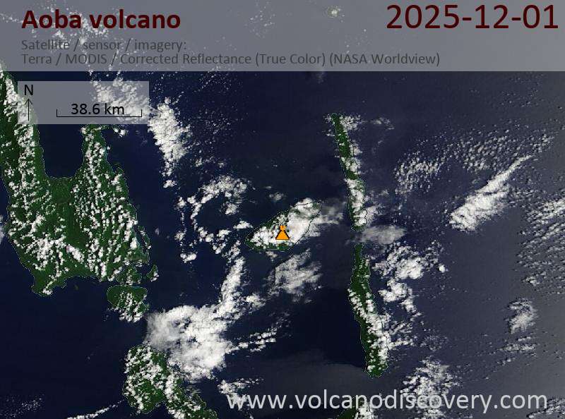 Aoba Volcano Volcanic Ash Advisory: LOW LEVEL ERUPTION OBS VA DTG: 01/0532Z to 8000 ft (2400 m)