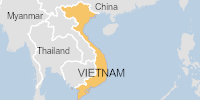 Green flood alert in Vietnam