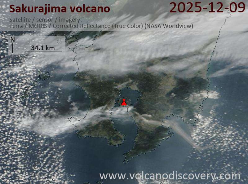 Sakurajima Volcano Volcanic Ash Advisory: EXPLODED AT 20251210/0114Z OVER FL070 EXTD S OBS VA DTG: 10/0110Z