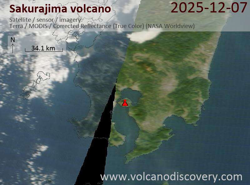 Sakurajima Volcano Volcanic Ash Advisory: ERUPTED AT 20251207/0309Z FL080 EXTD SE OBS VA DTG: 07/0300Z